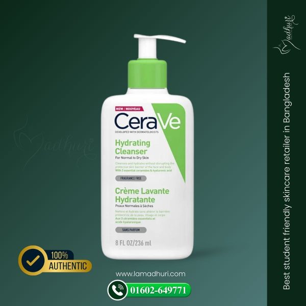 CeraVe Hydrating Cleanser for Normal to Dry Skin (236ml)