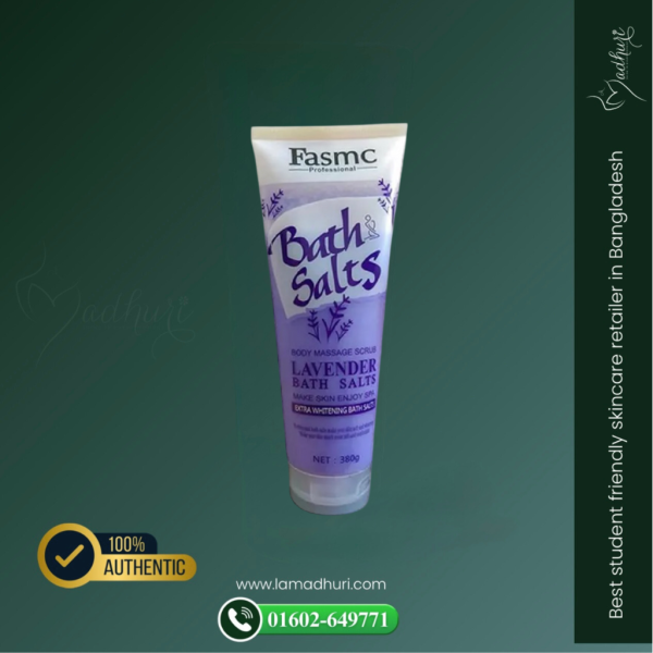 FASMC Lavender Bath Salts Body Massage Scrub – 380g