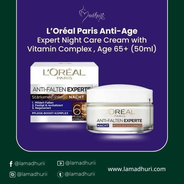 L’Oréal Paris Wrinkle Expert 65+ Night Care Cream – 50 ml