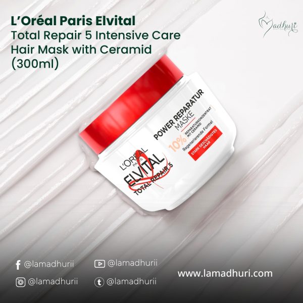 L’Oréal Paris Elvital Total Repair 5 Intensive Care Hair Mask – 300 ml
