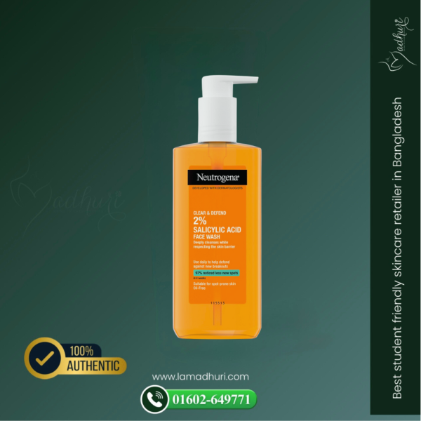 Neutrogena Clear & Defend 2% Salicylic Acid Face Wash