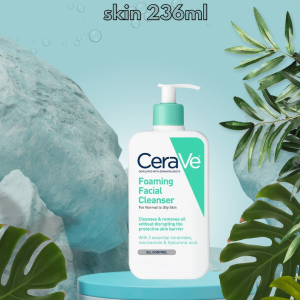 cerave foaming cleanser for normal to oily skin (236ml)