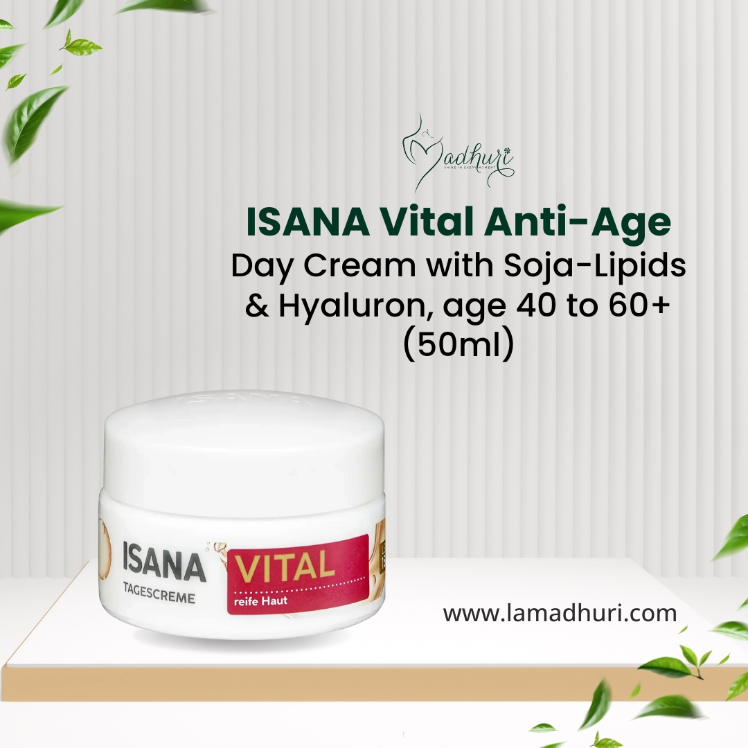 ISANA VITAL ANTI-AGE DAY CREAM WITH SOJA-LIPIDS & HYALURON, AGE 40 TO 60+ (50ML)