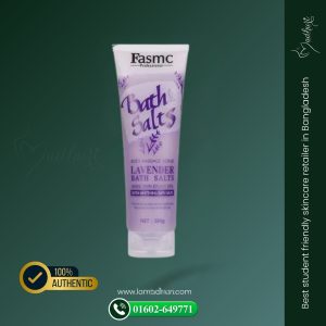 fasmc lavender extra whitening bath salts body massage scrub (380ml)